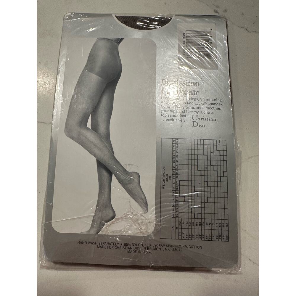 Christian Dior Vintage Pantyhose. Diorissimo Controleur lot of 9 sz 1 - Picture 5 of 5